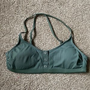 EUC Womens Large Xhilaration Bathing Suit Bikini Top in Forest Green